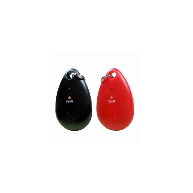 2 Repelentes Eletrônicos Chaveiro Pessoal Portátil Preto e Vermelho - DNI 6955