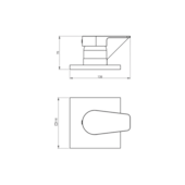 Acabamento Monocomando Base Deca LED Cromado Perflex