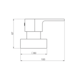 Acabamento para Registro C67 1/2 a 3/4 Dourado Matte Perflex