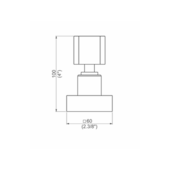 Acabamento para Registro de Pressão DN15 Dourado Perflex 