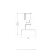 Acabamento para Registro Dom DN32 Rosê Perflex