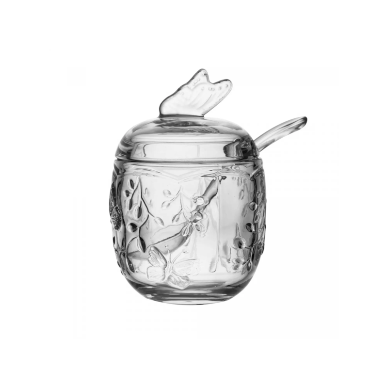 Açucareiro com Colher New Butterfly 220ml Lyor