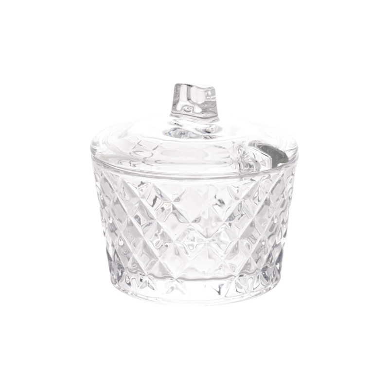 Açucareiro de Cristal Diamante 10cmx10cm Lyor