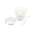 Açucareiro de Vidro Com Tampa E Colher Radial Transparente Lyor 210ml