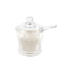 Açucareiro de Vidro Com Tampa E Colher Radial Transparente Lyor 210ml