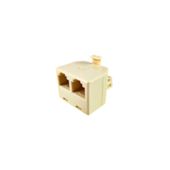 Adaptador Modular RJ11 1 Macho e 2 Fêmeas A.Santos