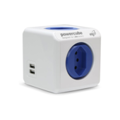 Adaptador Multiplo 4 Tomadas + 2 USB PowerCube Elg