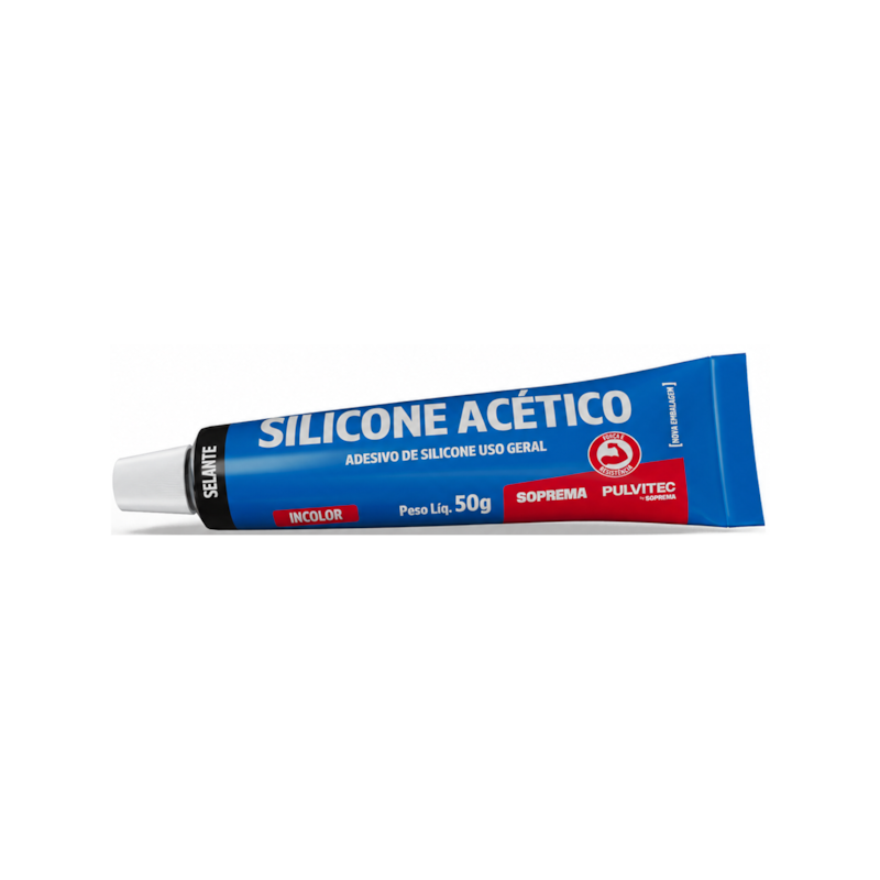 Adesivo de Silicone Acético Uso Geral 50g Pulvitec