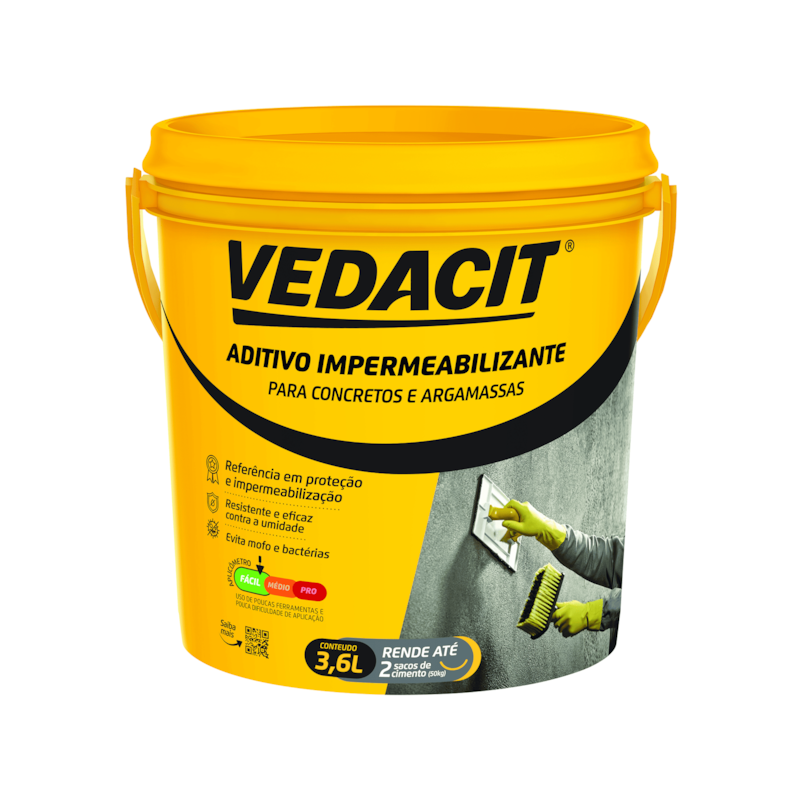 Aditivo Impermeabilizante Vedacit 3,6L Vedacit