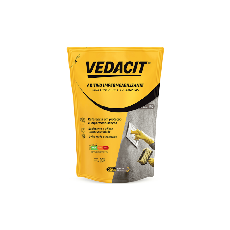 Aditivo Impermeabilizante Vedacit Pouch 900ml Vedacit