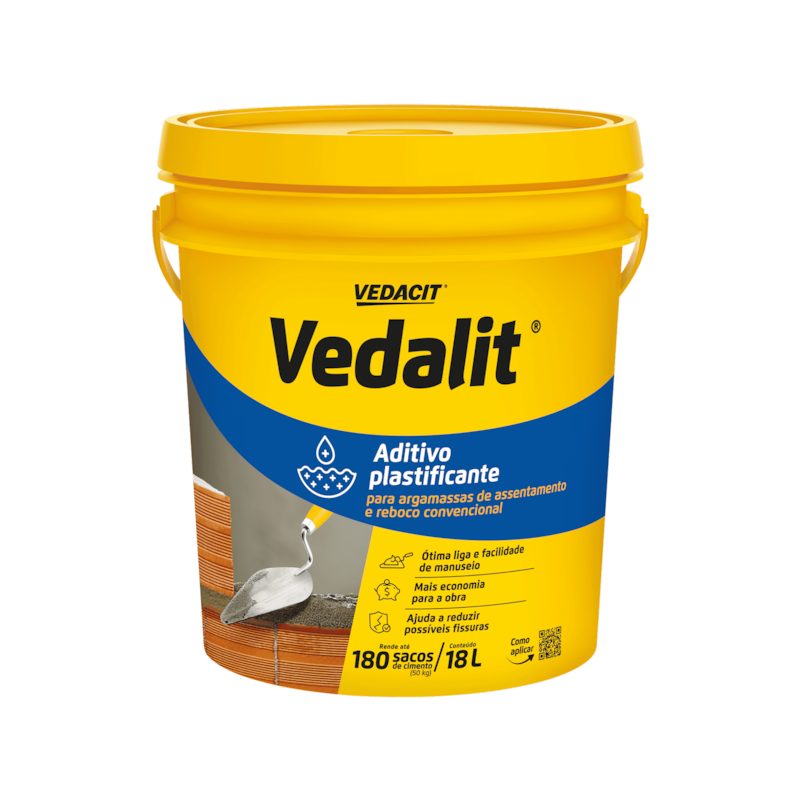 Aditivo Plastificante Vedalit 18L Vedacit
