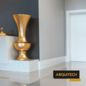 Alizar Guarnição 70mmx2,25m Slim Branco Arquitech