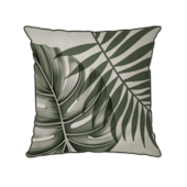 Almofada Rustic Linen com Cordonê Folha 43X43cm Belchior