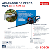Aparador de Cerca Viva Sem Bateria Bosch