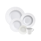Aparelho de Jantar 20 Peças Alicia em Porcelana Tramontina Aparelho de Jantar 20 Peças Alicia em Porcelana Tramontina