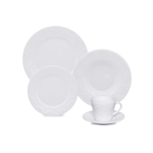 Aparelho de Jantar/Chá Serena White 20 Peças Oxford Aparelho de Jantar/Chá Serena White 20 Peças Oxford