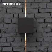 Arandela LED AL15 3000K 3W Cinza Nitrolux