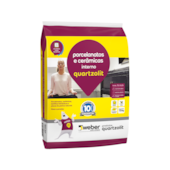 Argamassa para Porcelanatos e Cerâmicas Interno 15kg Quartzolit