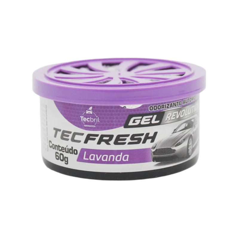 Aromatizante Tec Fresh Revolution em Gel Lavanda 60g Baston