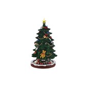 Árvore de Natal em Resina Colorida com Luz 42cm Cromus