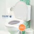 Assento Max Plena Oval Universal Branco Tigre