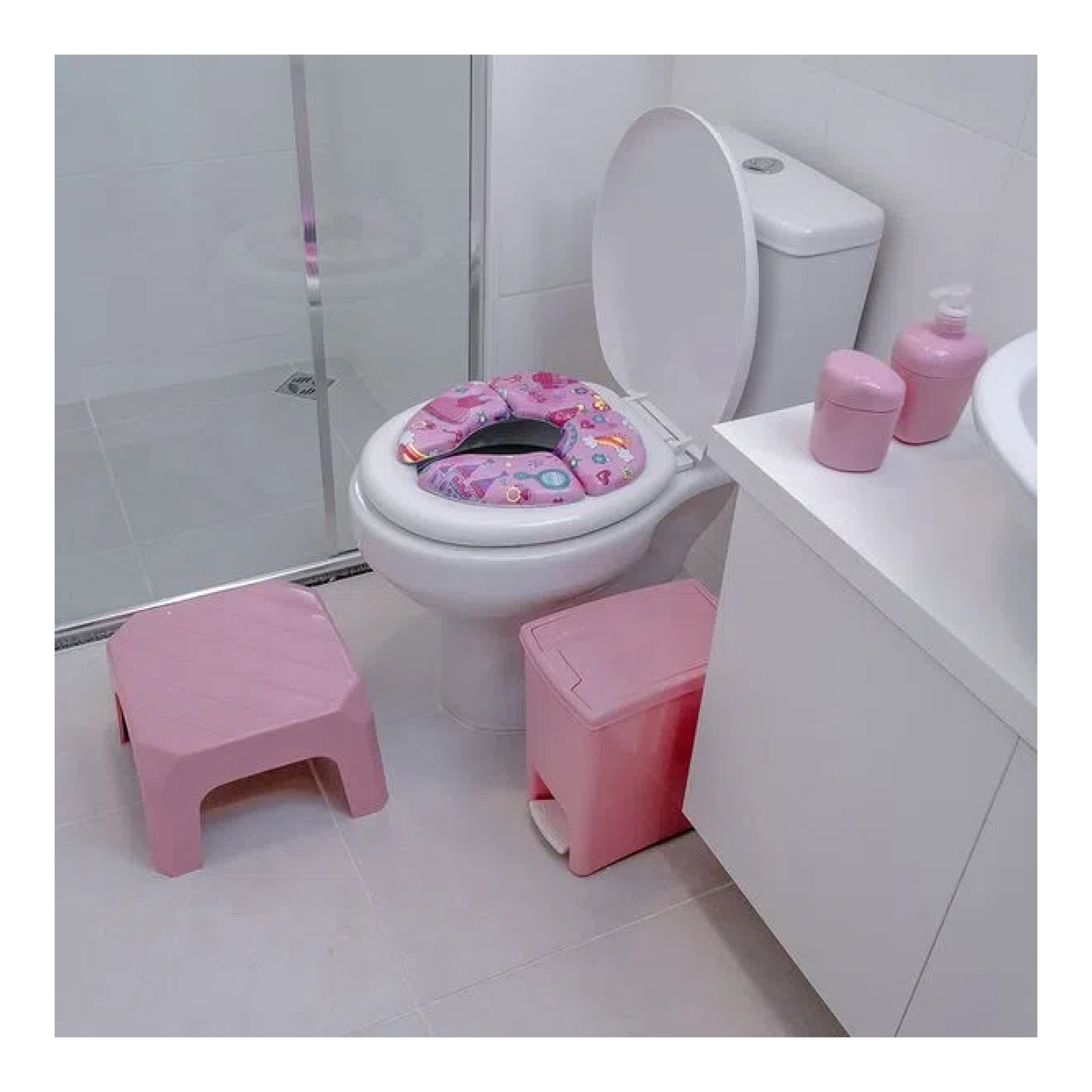 Assento Sanitário Infantil Fofinho Dobrável Princesa Astra - Apotiguar