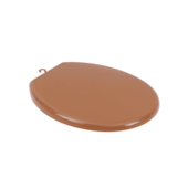 Assento Sanitário Oval Almofadado Caramelo 1 Astra