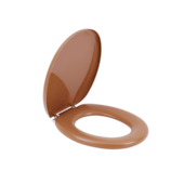 Assento Sanitário Oval Almofadado Caramelo 1 Astra