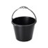 Balde de PVC 12 Litros Preto Momfort
