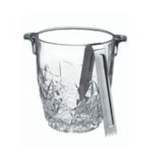 Balde de Vidro para Gelo  900ml com Pinça Inox Dayhome Balde de Vidro para Gelo  900ml com Pinça Inox Dayhome