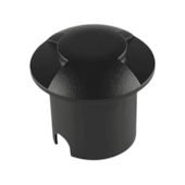 Balizador Solo LED Dome 2 Fachos 1W 3000K Preto Taschibra