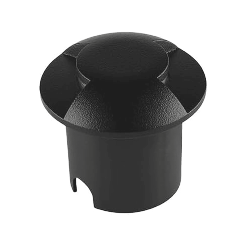 Balizador Solo LED Dome 2 Fachos 1W 3000K Preto Taschibra