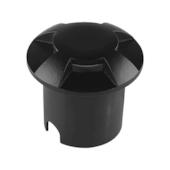 Balizador Solo LED Dome 4 Fachos 1W 3000K Preto Taschibra