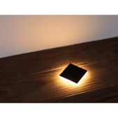 Balizador Solo LED Edge Quadrado 1W 3000K Preto Taschibra