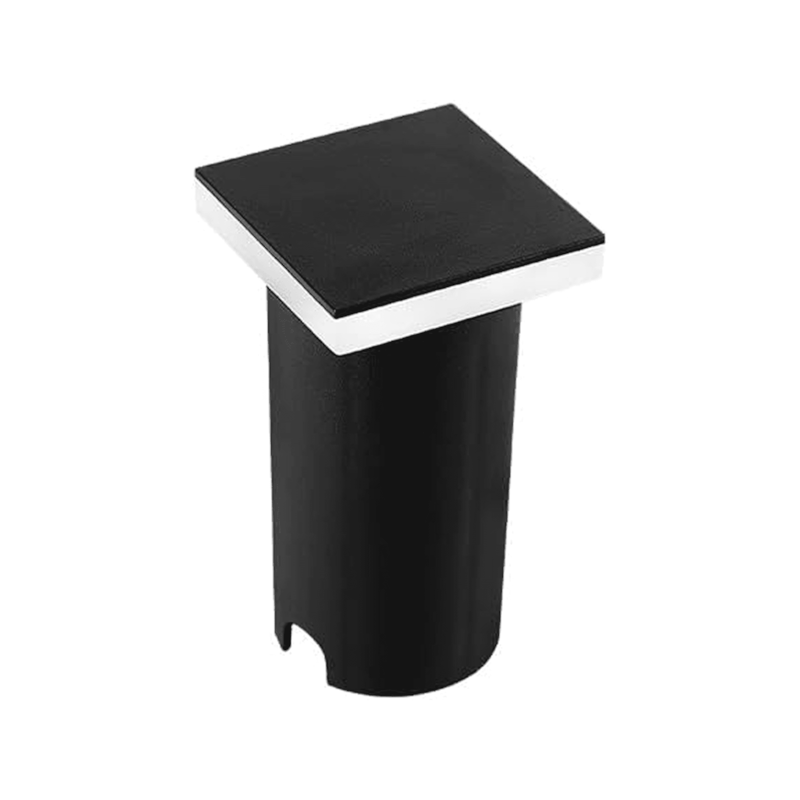 Balizador Solo LED Edge Quadrado 1W 3000K Preto Taschibra