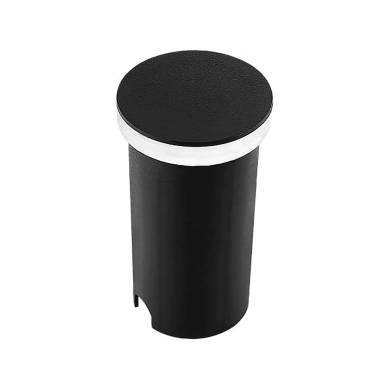 Balizador Solo LED Edge Redondo 1W 3000K  Preto Taschibra