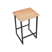 Banco Gênova 60 cm Preto Metalnew