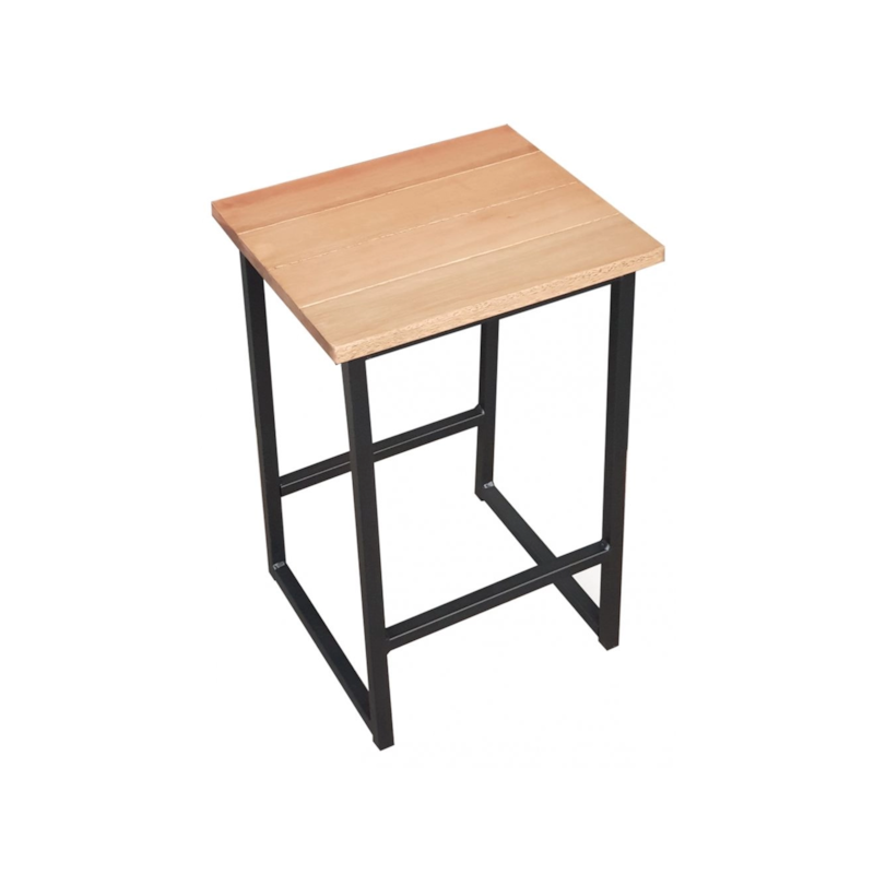 Banco Gênova 60 cm Preto Metalnew