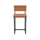 Banco Milão 60 cm Preto Metalnew