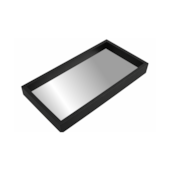 Bandeja 12x20cm com Espelho Preto BW Quadros