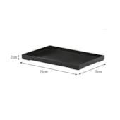 Bandeja 25x17cm Preto Paramount