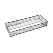 Bandeja com Espelho Barcelona Preta 30,5x11,5cm Bandeja com Espelho Barcelona Preta 30,5x11,5cm