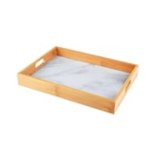 Bandeja Média Plástica em Bambu Clink Bandeja Média Plástica em Bambu Clink