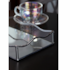 Bandeja Ocean Prateada Metal 15x25x4cm Lyor