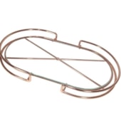 Bandeja Organizadora Oval Cobre Forma Bandeja Organizadora Oval Cobre Forma