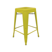 Banqueta em Aço Amarela Fosca 77cm Casanova Banqueta em Aço Amarela Fosca 77cm Casanova