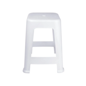 Banqueta Plástica Branca Mor