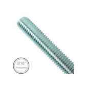 Barra Roscada 3/16mm 1 Metro Real Parafusos Barra Roscada 3/16mm 1 Metro Real Parafusos
