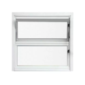 Basculante 40x40cm Vidro Liso Branco Líder Basculante 40x40cm Vidro Liso Branco Líder