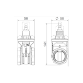 Base Registro de Gaveta 1.1/2' Docol